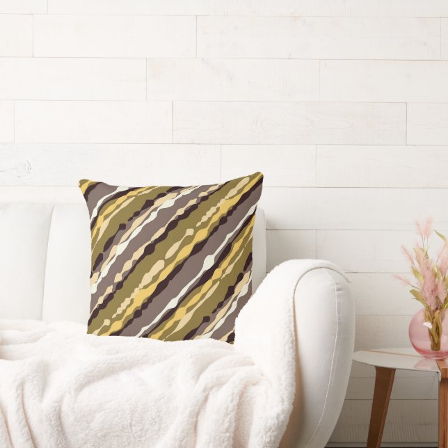 Coussin Jeté avec une Fine Rayure Dorée (Canapé)