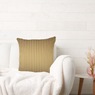 Coussin Jeté avec une Fine Rayure Dorée