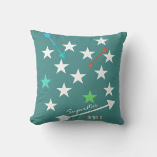 Coussin Jeté Cible Superstar Flèches Étoile