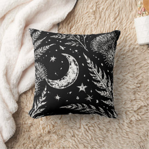 Coussin jeté Fougère lunaire céleste