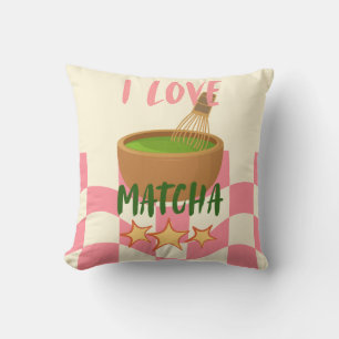 Coussin jeté J'adore Matcha Coussin Kawaii Match