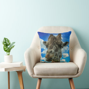 Coussin jeté lama mignon et coloré