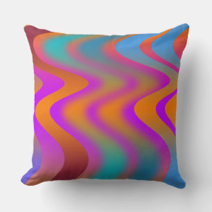 Coussin jeté ondulé