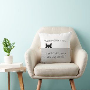 Coussin jeté pour chat sournois Winston