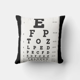 Coussin Jeté Tableau Acuité Visuelle