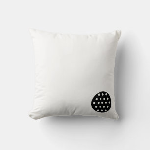 Coussin Jeter des points noirs de l'oreiller blanc