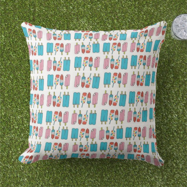 Coussin Jeter des Popsicles d'oreiller (Herbe)