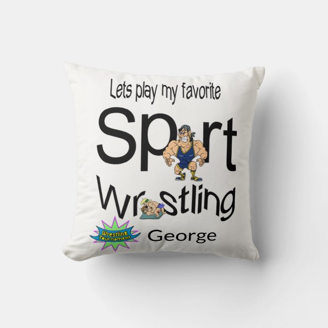 Coussin Jeter des sports de lutte contre l'oreiller (Recto)