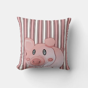Coussin jeter le cochon de décore de l'oreiller