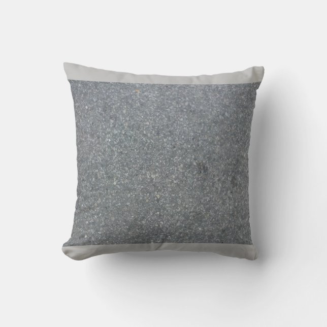Coussin Jeter l'oreiller avec le design gris appliqué (Recto)