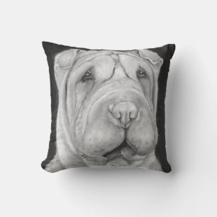 Coussin Jeter l'oreiller - chinois Shar-Pei