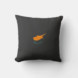 Coussin Jeter l'oreiller (drapeau chypriote et "Chypre" à 