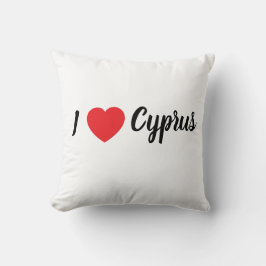 Coussin Jeter l'oreiller (Je "coeur" Chypre)