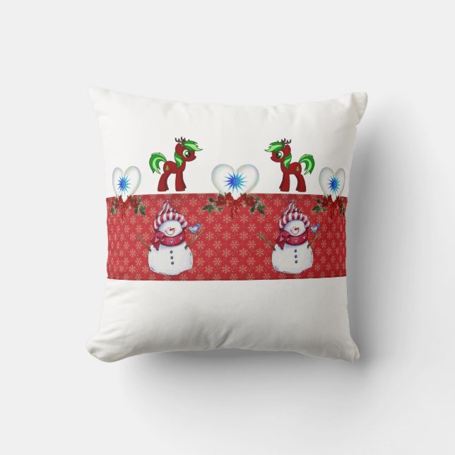 Coussin Jeter l'oreiller Noël (Recto)