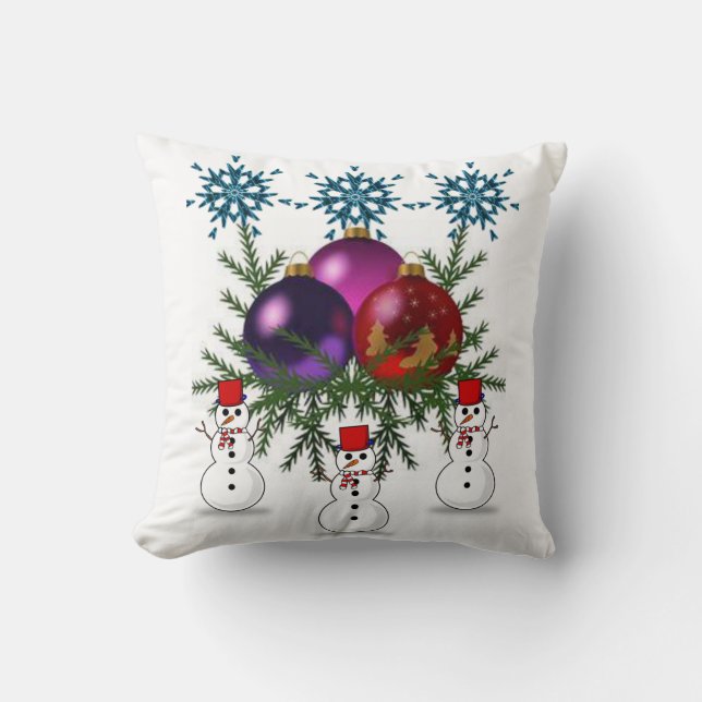 Coussin Jeter l'oreiller Noël (Recto)