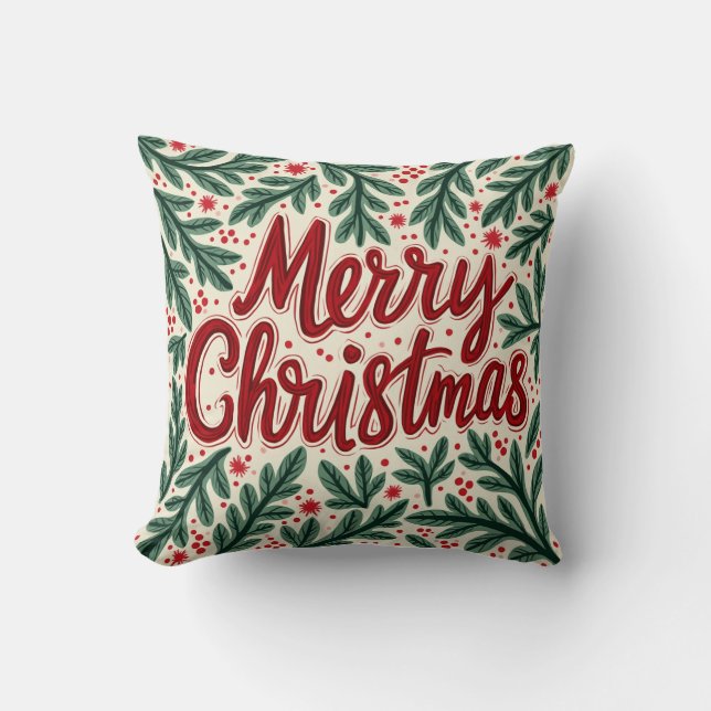 Coussin Jeter l'oreiller pour Noël (Recto)
