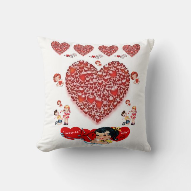 Coussin Jeter l'oreiller Saint-Valentin (Recto)