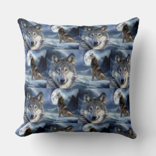 Coussin Jeter Oreiller-Loup de Yellowstone