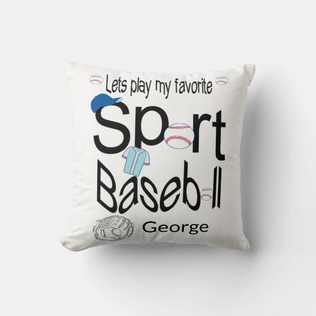 Coussin Jeter Pillow Baseball Sports (Recto)