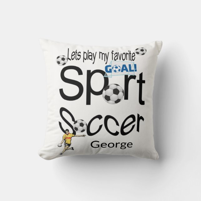 Coussin Jeter Pillow Soccer Sports (Recto)