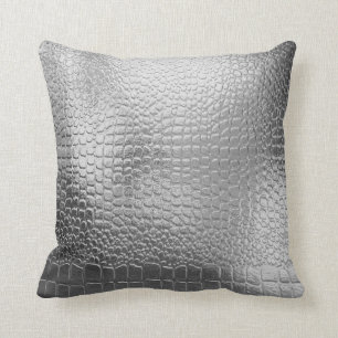 Coussin Jeter un motif exotique en peau de serpent de coul