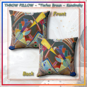 Coussin JETER UN OREILLARD - Abstrait "Tiefes Braun" - Kan
