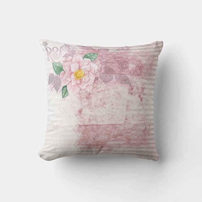 Coussin Jeter un oreiller/Rose (Recto)