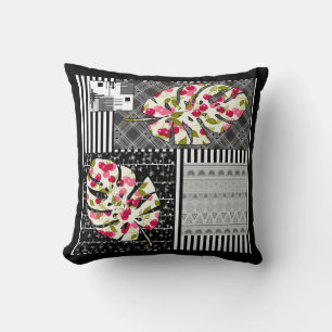 Coussin Jetez l'oreiller Abstrait patchwork quilt ret de c