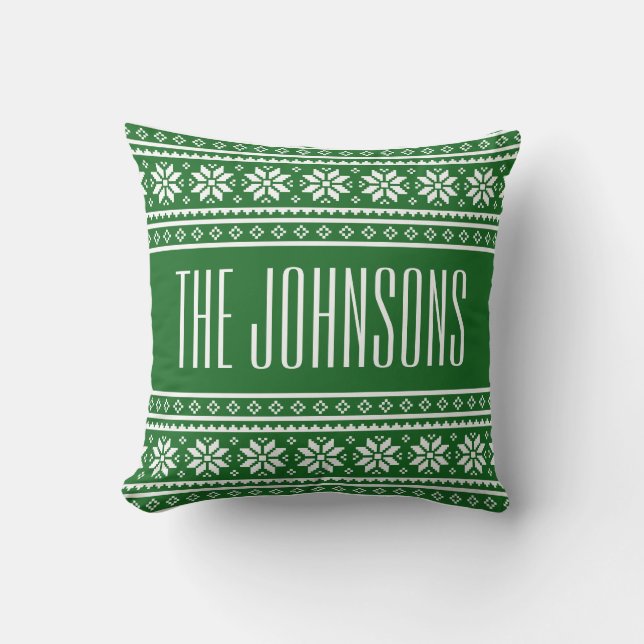 Coussin Jetons d'oreillers personnalisés de NOËL DOUX (Recto)