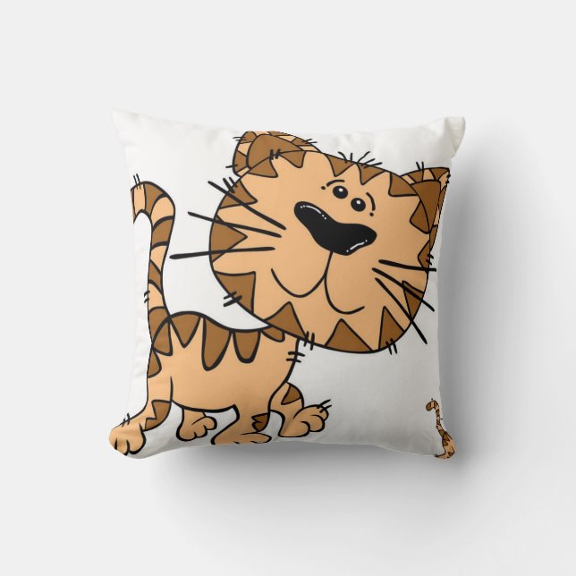 Coussin jetter la chatte de décore d'oreiller (Recto)