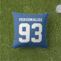 Jeu bleu personnalisé numéro de maillot extérieur 