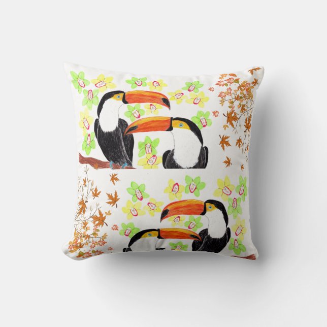 Coussin Jeu d'automne (Recto)