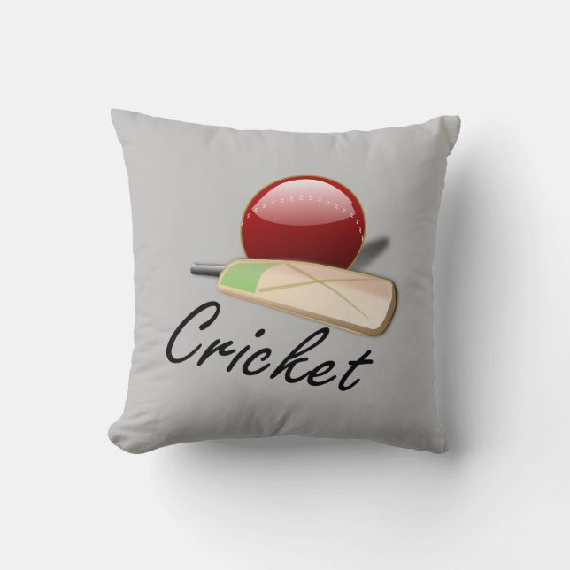 Coussin Jeu de cricket, design populaire (Recto)