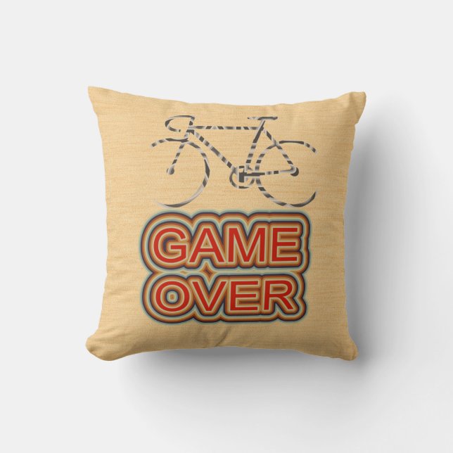 Coussin Jeu de cyclisme (Recto)