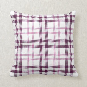 Coussin Jeu de flanelle violette rose