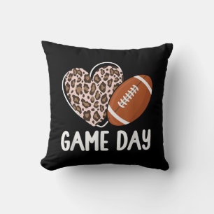Coussin Jeu de football Jour femmes Leopard Cheetah Jeu Jo