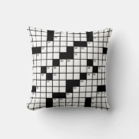 Jeu de mots croisés drôle en noir et blanc