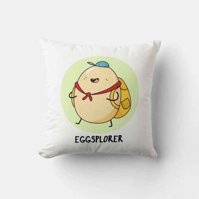Coussin Jeu d'explorateur d'oeufs amusant (Recto)