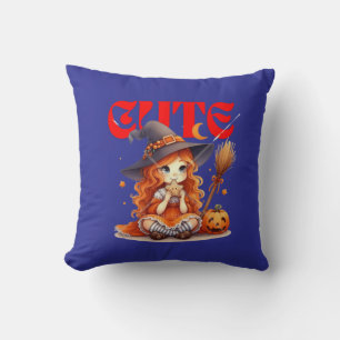 Coussin Jeu d'oreiller de la sorcière d'Halloween