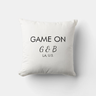 Coussin Jeu sur ajouter le nom du couple partie de mariage
