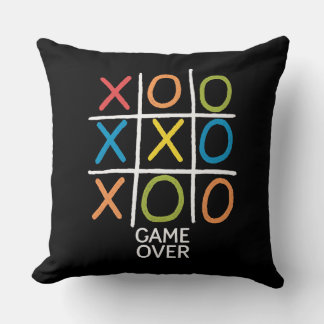 Coussin Jeu Sur Tic-Tac-Toe