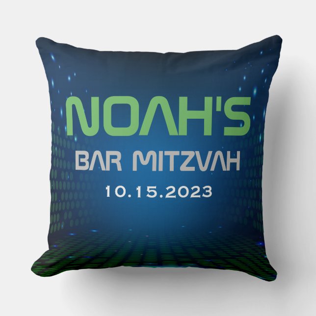 Coussin JEU VIDÉO Bar Mitzvah Jeu numérique (Recto)