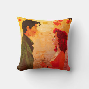 Coussin Jeune couple parlant maintenant + Plus tard sur la