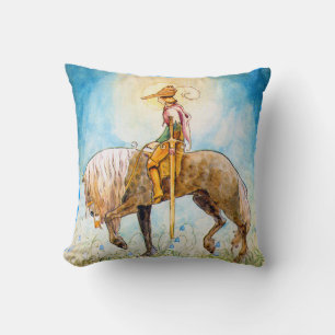 Coussin Jeune prince sur un cheval