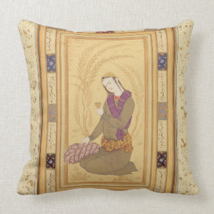 Coussin Jeunesse posée tenant une tasse, du grand Clive A