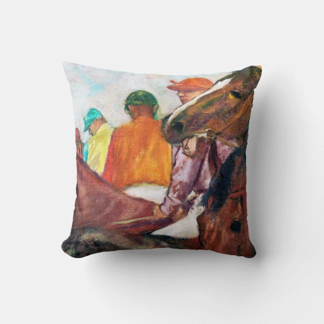 Coussin Jockey et Cheval, Edgar Degas (Recto)