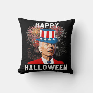 Coussin Joe Biden Bonne Halloween Pour Amusants Juillet