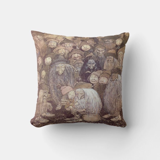 Coussin John Bauer Troll Art (Recto)