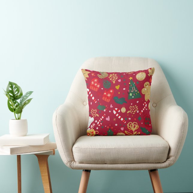 Coussin Joie de Noël (Chaise)