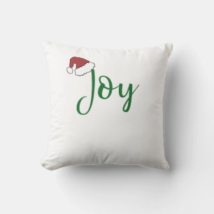 Coussin Joie en vert avec Santa Hat